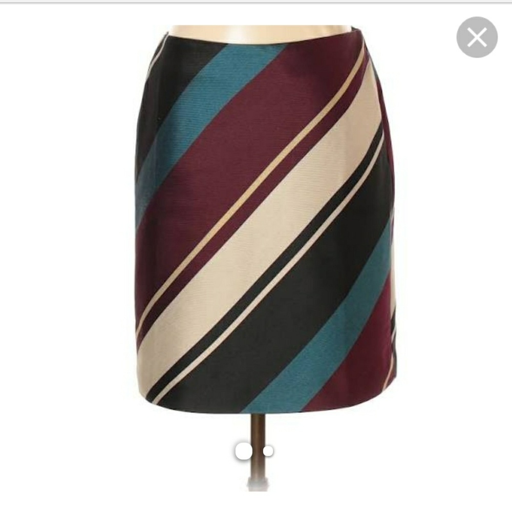 Ann Taylor Wide Stripe Skirt